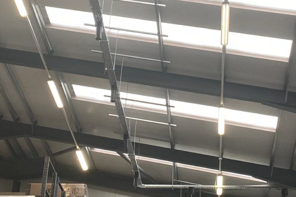 Projected Marking Installation in Warehouse