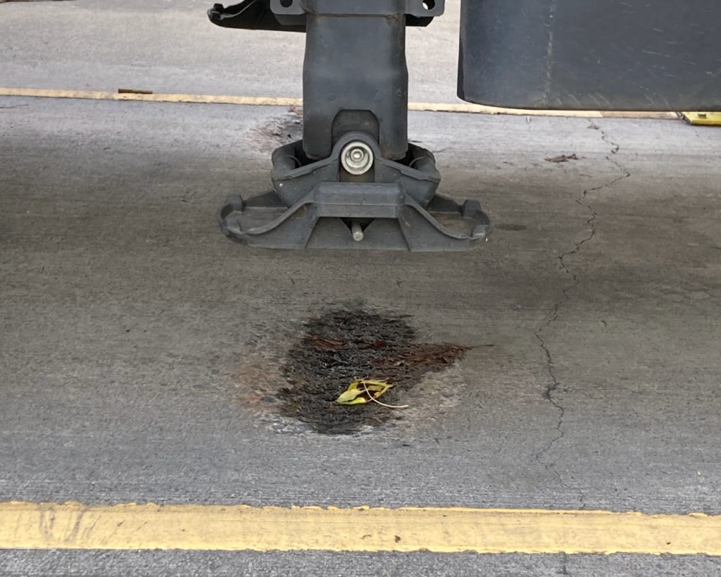 Facility Yard Concrete Truck Stand Hazard